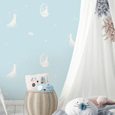 Magical Elsa Sky Blue Wallpaper - Kids Haven